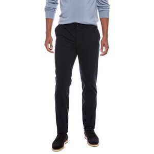Slowear Mens  Regular Fit Flat Front Pant, Navy